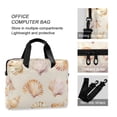 thumbnail image 4 of FORMRS 16" Laptop Bag Carrying Sleeve Case with Handle Travel Shoulder Briefcase, Pink Seashell, 4 of 8