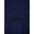 thumbnail image 7 of IEFIEL Kids Flower Girls Beaded Ruched Pageant Maxi Dress Wedding Birthday Party One Shoulder High Low Gown A Navy Blue 12, 7 of 7