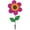 Pink, variant on In the Breeze 2705 - 12 Inch Pink Sunflower Wind Spinner with Leaves - Colorful Flower for your Yard and Garden