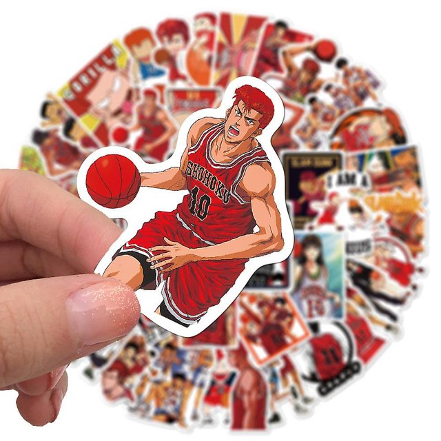 50 nuevas decoraciones de pegatinas de Anime Slam Dunk Doodle ZefeiWu 1327534251685