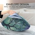 thumbnail image 4 of Yayeee Pillowcase Queen Size Set of 2 Satin Wrinkle Resistant Pillow Case, Moonlight Forest, 4 of 7