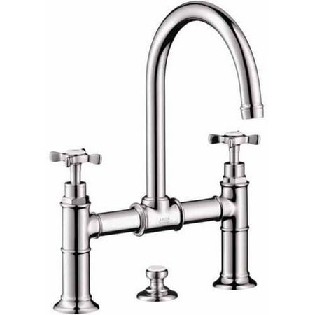 Handle Widespread Bridge Faucet - Hansgrohe Axor 16510831 Montreux Bathroom Faucet Widespread Faucet with Lever Handles, Various Colors
