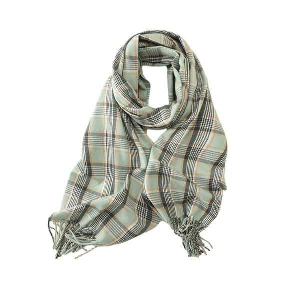 Bufanda para mujer, bufanda de invierno a cuadros, cálida y acogedora, chal de gran tamaño, bufandas de invierno para mujer, bufanda de invierno con tacto de cachemira
