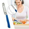 thumbnail image 2 of XKHHLH Quick Slicing Knife, Stainless Steel Lightweight Household Kitchen Fruit Slicer, 3 in 1 Multifunctional Fruit Peeling Knife, Vegetable Peeler Slicer for Kitchen, 2 of 8