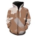 thumbnail image 1 of Sudadera con capucha y cremallera para hombre, diseño abstracto de hojas de plantas, talla grande, genial, con capucha, estampado 3D, unisex, divertida, estilo hip hop, manga larga, para adolescentes., 1 of 6