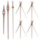 thumbnail image 1 of 5 juegos de manecillas de madera para reloj, repuesto y reparación para relojes colgantes (para proyectos de bricolaje), 1 of 8