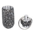 thumbnail image 1 of Travel Capsules Container,Aluminum Alloy Capsules Storage Rhinestone Medicine Case Capsules Casewith Keychain Built for Precision, 1 of 8