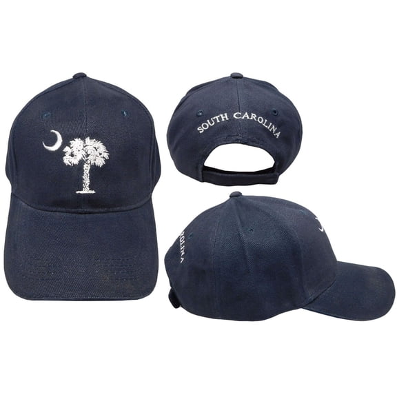 South Carolina SC State Palmetto Dark Blue Embroidered Cap Hat