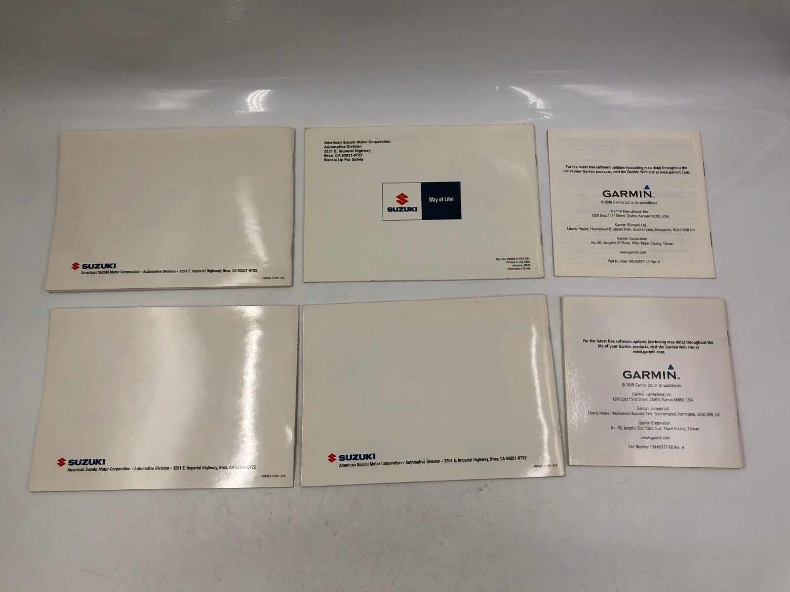 2009 Suzuki SX4 Owners Manual Handbook Set with Case OEM F01B49070