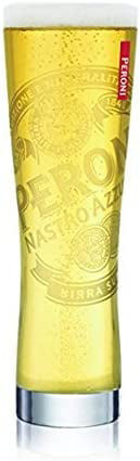 Peroni Beer Nastro Azzurro Frosted Logo 0.4l 8in Single Glass 