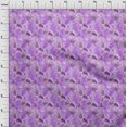 thumbnail image 4 of oneOone Cotton Poplin Pastel Purple Fabric Tropical Leaf Sewing Fabric By The Yard Printed Diy Clothing Sewing Supplies 42 Inch Wide, 4 of 5