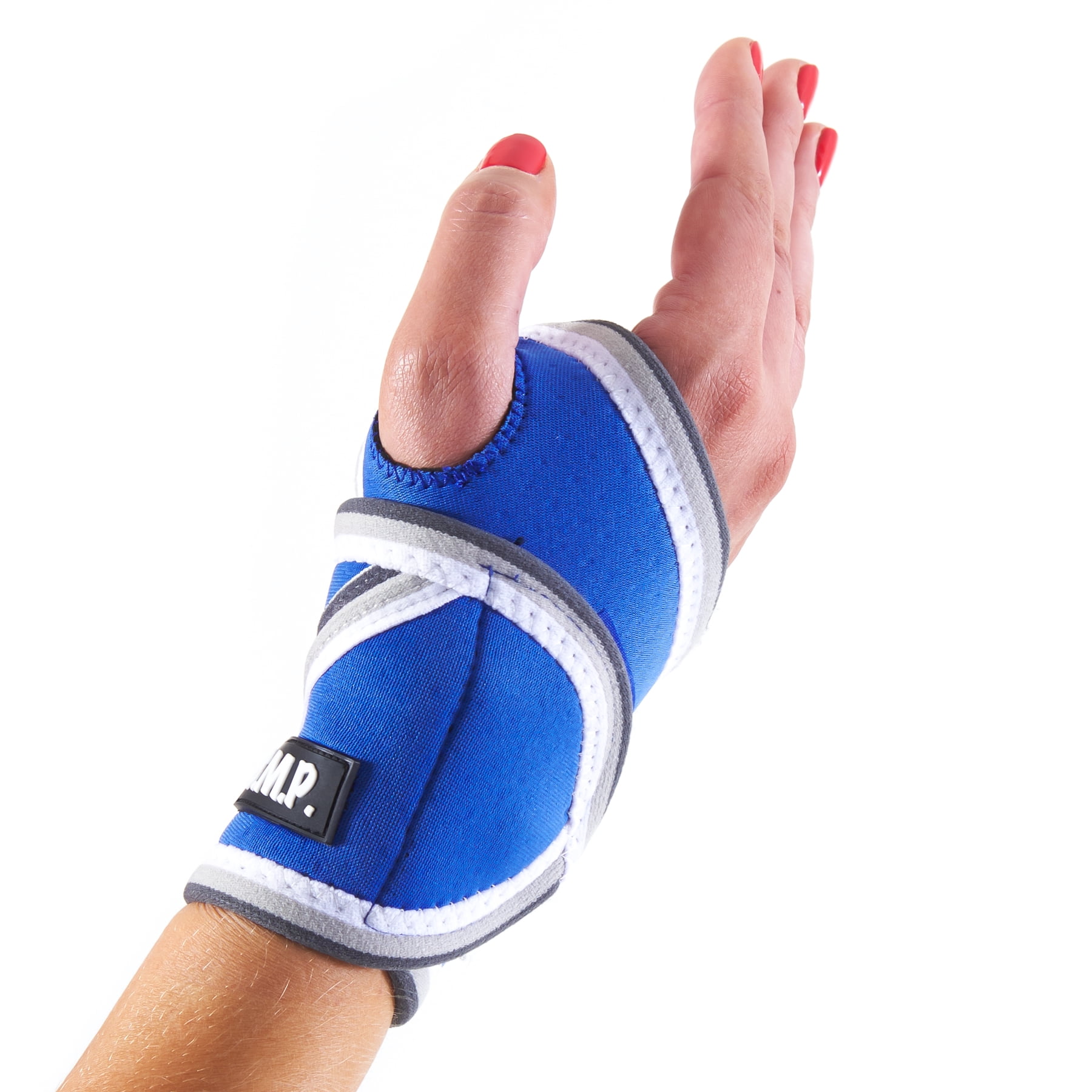Black Mountain Products Lightweight and Breathable Neoprene Blue Wrist Brace / Wrist Compression Sleeve - Blue, Medium