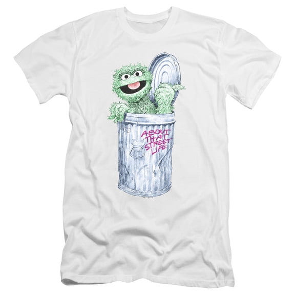 Sesame Street - About That Street Life - Premium Slim Fit Short Sleeve Shirt - X-Large