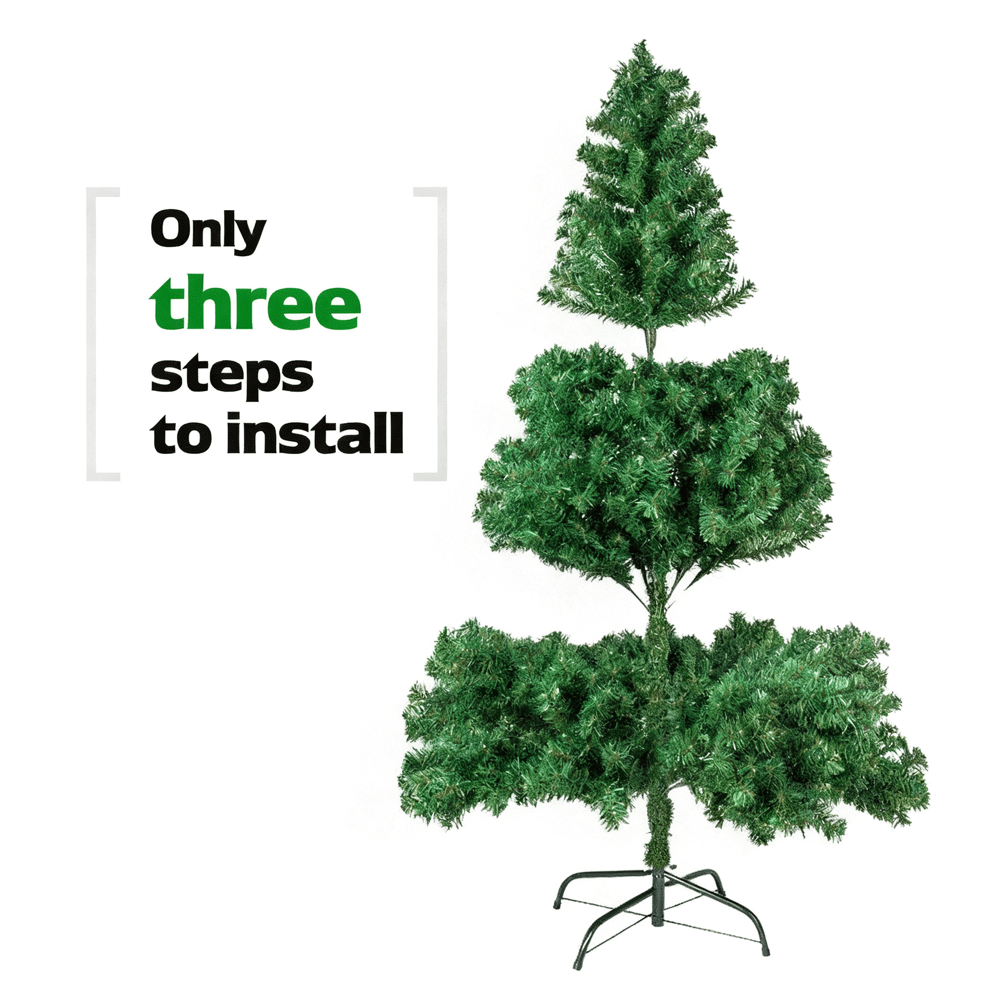 7ft 1334 Branch Christmas Tree