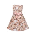 thumbnail image 2 of Girls Dress Multicolored Floral Pink Bow Tie Kids Clothes Sleeveless 9-10 Years, 2 of 6