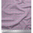 thumbnail image 1 of Soimoi Polyester Crepe Fabric Flower Artistic Print Sewing Fabric Yard 42 Inch Wide, 1 of 3