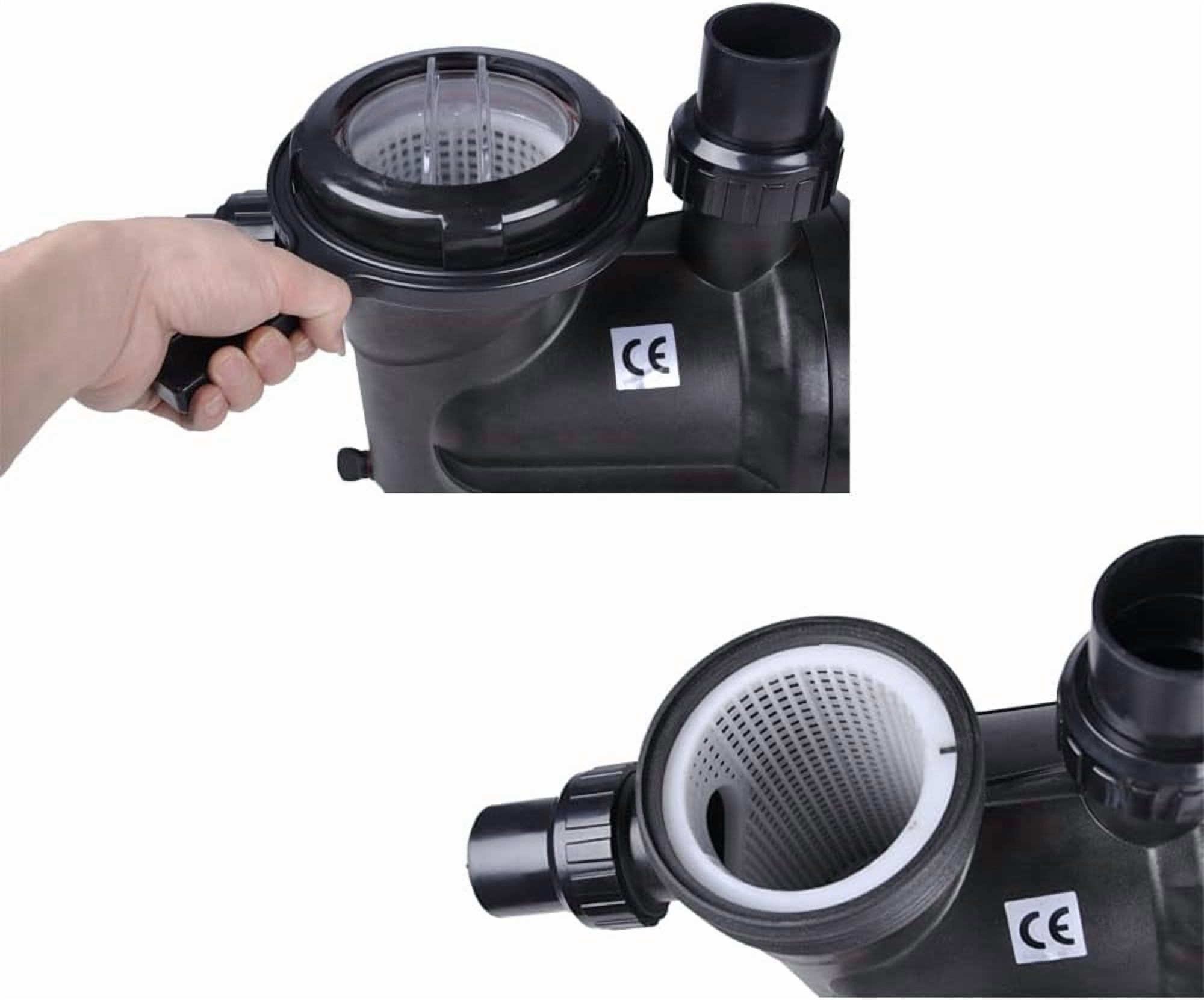 ATO Swimming Pool Pump, 0.5HP 220V or 380V, 0.37kW Speed Pumps for Above Ground Pool w/ Strainer Basket, Certification of CE