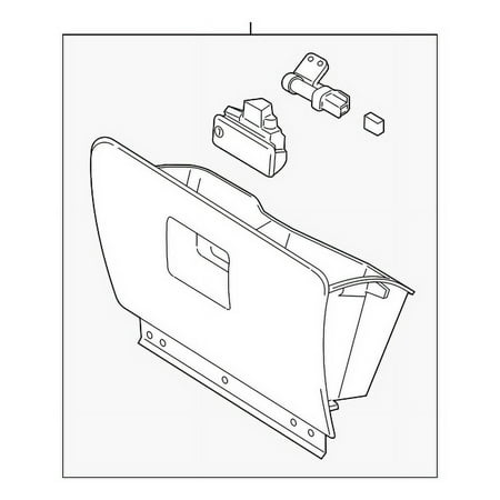 Genuine OE Ford Glove Box Assembly - 3L7Z7806024AAA
