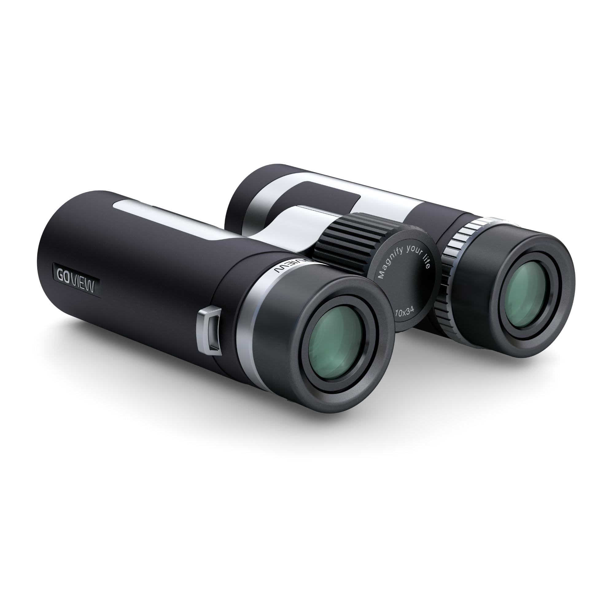 GoView ZOOMR 34mm Binoculars with Retail Packaging, Phantom Black, New, 1 Count