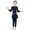 Navy, variant on LYHaoo Full Coverage Girls Swimwear Long Sleeve Swim Shirt And Swim Pants With UPF 50 Sun For Beach Pool Sizes 4-5 Years
