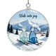 thumbnail image 3 of Adorno navideño de esquí | Decoración navideña 2D | Materiales duraderos y resistentes a la intemperie | Fácil de colgar | Adorno único para el árbol de deportes de invierno | Regalo ideal para los, 3 of 3