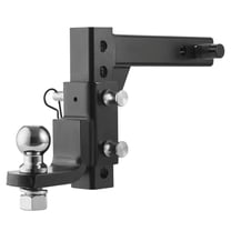 Adjustable Trailer Hitch 2" Receiver 9" Drop Ball Mount Hitch 7500 lbs Black