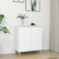 thumbnail image 2 of vidaXL Sideboard with Solid Wood Legs Chipboard Storage Cabinet Multi Colors, 2 of 25