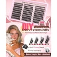 thumbnail image 3 of Wispy Manga Lash Clusters Natural Eyelash Clusters Fairy Cluster Eyelash Extensions Anime Individual Lashes C Curl Lash Extension Waterproof DIY Eye Lashes Cluster, 3 of 7