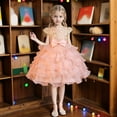 thumbnail image 2 of JCCXIN Girl Dress Elegant Girls Party Dress With Satin Bodice And Skirt For Festive Style Dress For Toddlers And Little Girls Stylish Party Gown Toddler Girl Clothes 4-5 Years, 2 of 9