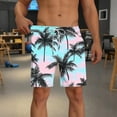 thumbnail image 3 of Hvot&aat Mens Swim Trunks Quick Dry Beach Shorts with Liner Casual Fashion Print Shorts With Pockets Elastic Waist Beach Pants, 3 of 4