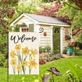 thumbnail image 4 of Newhomestyle Welcome Spring Daffodil Garden Flag 12x18 Inch Double Sided Outside, Flower Seasonal Yard Outdoor Flag, 4 of 5