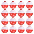 thumbnail image 1 of Unique Bargains 1.25 Inch Fishing Bobbers, 30 Pack Plastic Push Button Round Fishing Float, 1 of 7