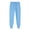 Light Blue, variant on Light Weight Pants for Women Summer Drawstring High Waist Workout Clothes Loose Cuffed Hem Solid Color Breathable Plus Size Pants Fall Stylish for Weekend Outings L