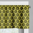 thumbnail image 5 of Ambesonne Rain Valance & Curtain, Bumble Bee Honeycomb Ogee, 55"x30", Yellow Black and White, 5 of 7