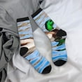 thumbnail image 5 of Rateoe Mallard Duck Swimming In A River for Women Casual Calf Socks - Cute Crew Socks - Thin Soft Above Ankle Socks Size 5-11, 5 of 6