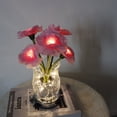 thumbnail image 4 of LED Clavel Maceta Luz de mesa Regalo de Navidad Clavel Flor Lámpara de noche, 4 of 8