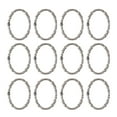 thumbnail image 4 of Utopia Alley  Shower Rings, Oval Shape Shower Curtain Rings for Bathroom, Rustproof Zinc Shower Curtain Hooks Rings, Set of 12 Brushed Nickel, 4 of 10