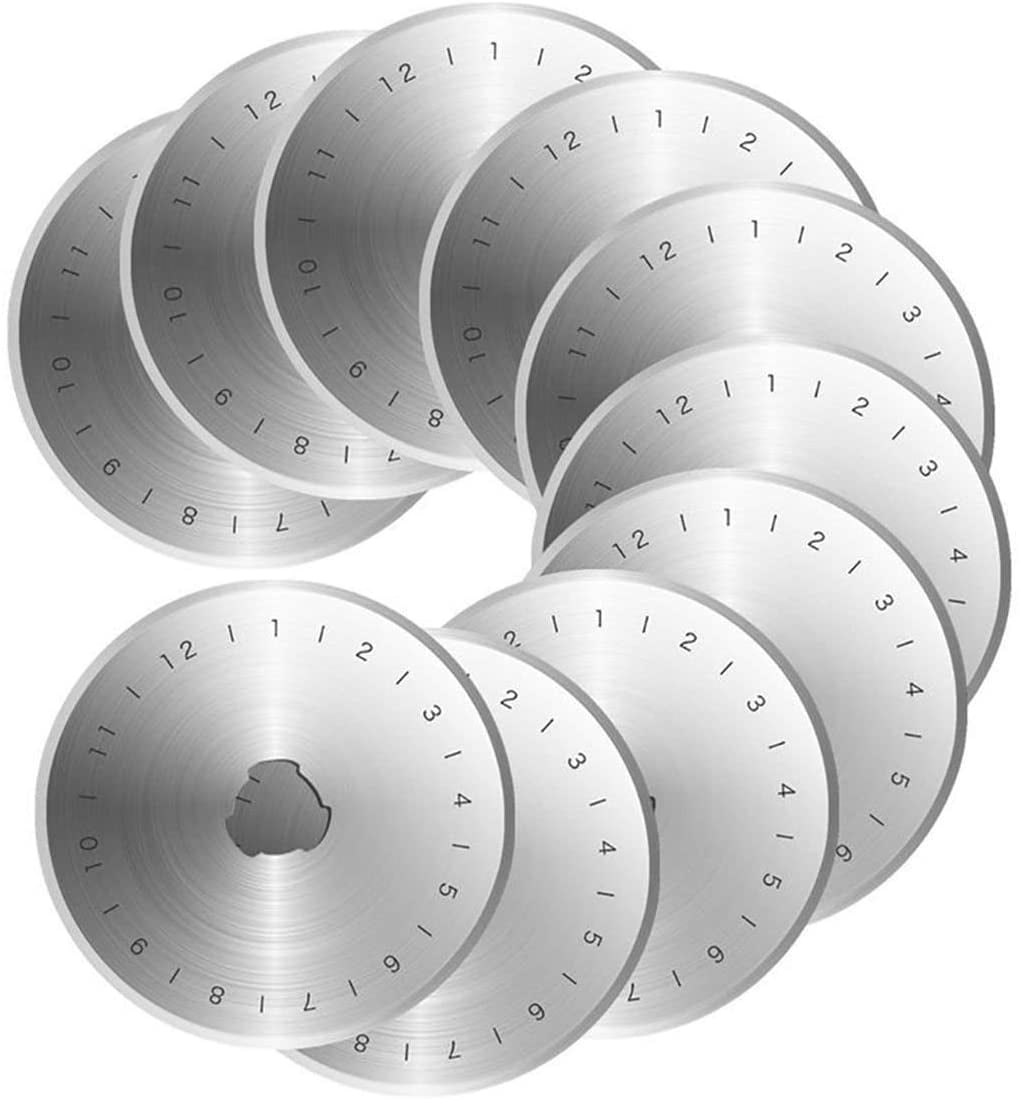  45mm Rotary Cutter Replacement Blades,Rotary Blades 45mm Refill,  Rotary Cutting Blades Compatible with Fiskars,DAFA,Dremel,Decorative Rotary  Blades for Quilting,Scrapbooking,Leather,Vinyl etc : Arts, Crafts & Sewing