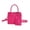 🍒 Hot Pink_Hot#5021, variant on Women Crossbody Messenger Bag Felt Shoulder Handbag with Zipper Closure for Casual or Work
