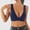 Dark Blue, variant on KIHOUT Women's Soft Breathe Bra Beauty Back With No Marks,Deep V,No Steel Ring Bra