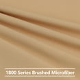 thumbnail image 5 of Unique Bargains 2-Piece 1800D Microfiber Solid Pillowcases Light Brown Standard, 5 of 8