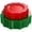 Red and Green, variant on Black Plastic Party Plates 100 Count Heavy Duty Disposable For Wedding And Events