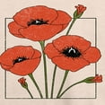 thumbnail image 3 of Instant Message - Spring - Framed Poppy Flowers - Women's Lightweight French Terry Long Sleeve Shirt, 3 of 6