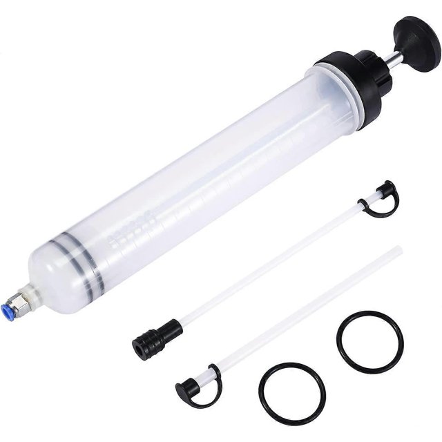 Suction Syringe - 500CC Transfer Pump, Suction Pump, Gear Oil & Brake Fluid & Antifreeze Extractor - Hand Pump
