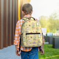 thumbnail image 6 of Yiaed Frog Bee Print School Backpack College Backpack Daypacks for Students High School Spacious and Durable Daypack for Work and Travel-One Size, 6 of 6