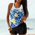 thumbnail image 2 of Otvok Womens Two-Piece Swimsuits Fashion Print Sports Tops with Shorts Swimsuit Suit, 2 of 6