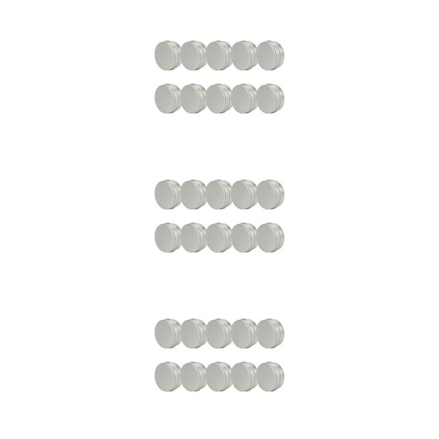 Ounissouiy 10pcs Empty Tins Containers Professional DIY Jars Balm Pot Cosmetic Round Aluminum Art Case Leakproof Nail Container Storage Type1 NO1