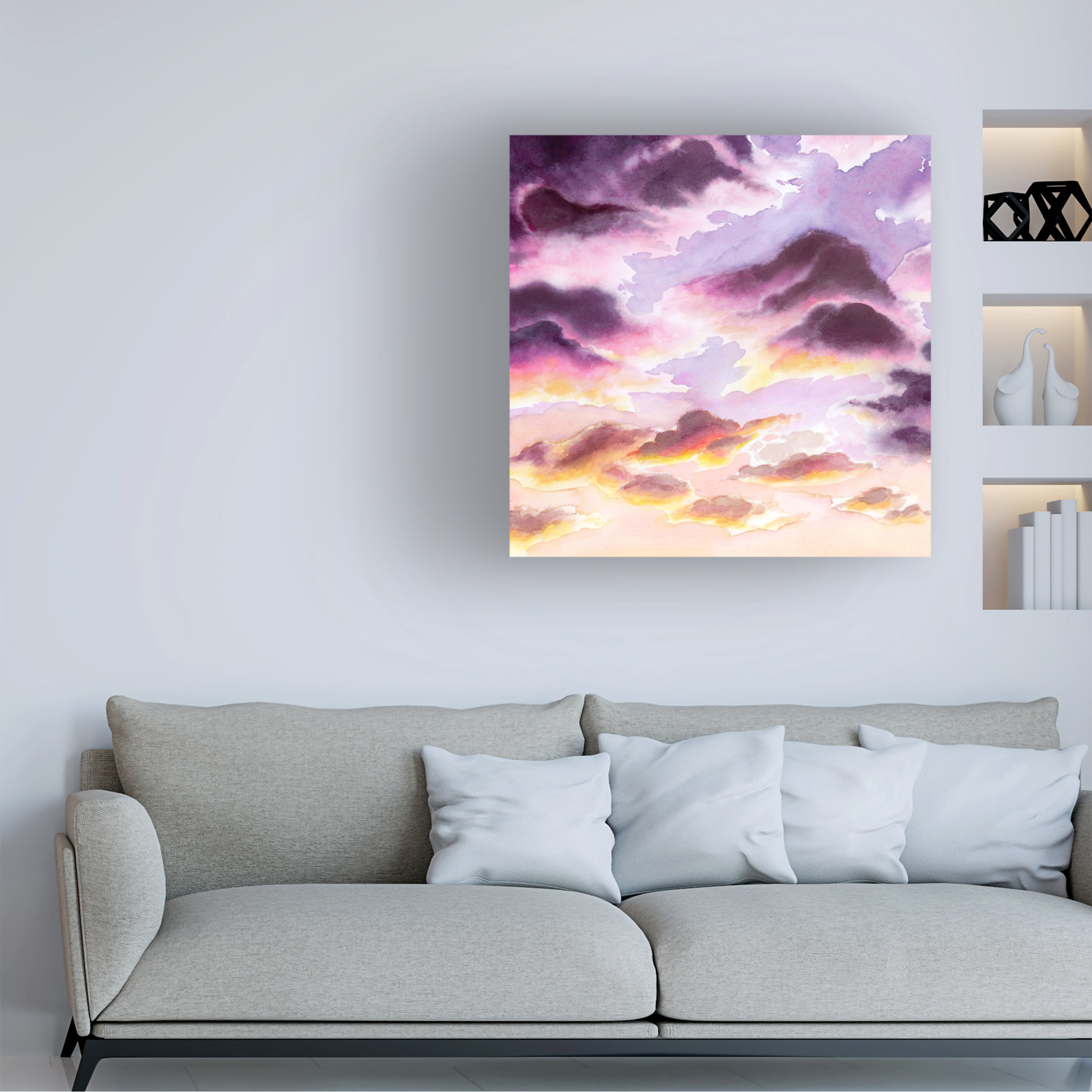 Grace Popp 'Sunset Haze I' Canvas Art