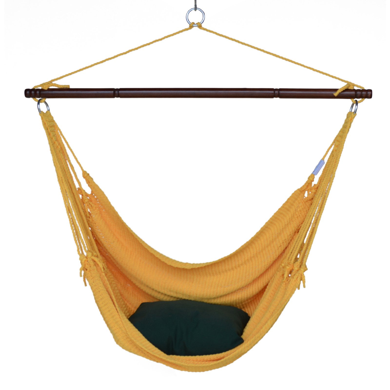 Caribbean Hammocks Jumbo Hand-Woven Hammock Chair With Footrest ...