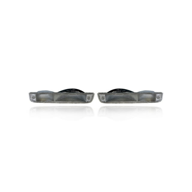 Turn Signal Light - Compatible/Replacement for '86-89 Buick LeSabre FWD, 85-90 Electra - Clear - Pair, Left Driver + Right Passenger Set - 918308, 918307